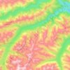 Топографическая карта Шумак, высота, рельеф