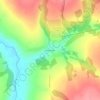 Топографическая карта Жежельна, высота, рельеф