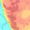Топографическая карта Пешнево, высота, рельеф