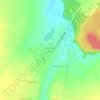 Топографическая карта Сосновый Бор, высота, рельеф