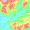 Топографическая карта Анга, высота, рельеф