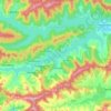 Топографическая карта Panshet, высота, рельеф