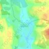 Топографическая карта Бердигестях, высота, рельеф