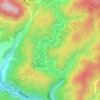Топографическая карта 島地川, высота, рельеф