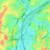 Топографическая карта 柏尾川, высота, рельеф