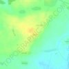 Топографическая карта Кадищи, высота, рельеф