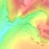 Топографическая карта Большое Жеребятниково, высота, рельеф