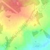 Топографическая карта Ескино, высота, рельеф