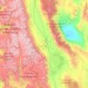 Топографическая карта Owens Valley, высота, рельеф