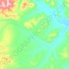 Топографическая карта Медвежья, высота, рельеф