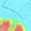 Топографическая карта Голубино, высота, рельеф