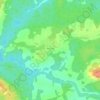 Топографическая карта Шапково, высота, рельеф