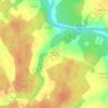 Топографическая карта Субботино, высота, рельеф