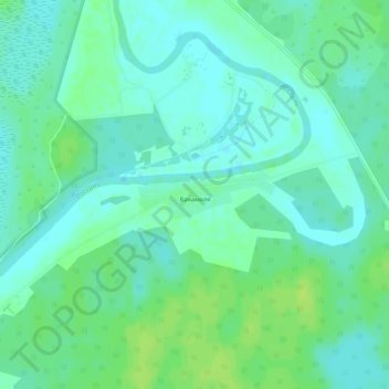 Топографическая карта Ванакюля, высота, рельеф