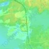 Топографическая карта Энгозеро, высота, рельеф