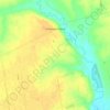 Топографическая карта Новоданиловка, высота, рельеф