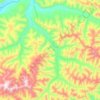 Топографическая карта Балаганах, высота, рельеф