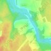Топографическая карта Кузовлево, высота, рельеф