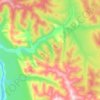 Топографическая карта Сентачан, высота, рельеф