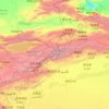Топографическая карта Тянь-Шань, высота, рельеф