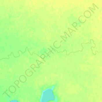 Топографическая карта Калдыгайты, высота, рельеф