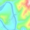 Топографическая карта Чазы-Бук, высота, рельеф
