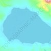 Топографическая карта 哈拉湖, высота, рельеф
