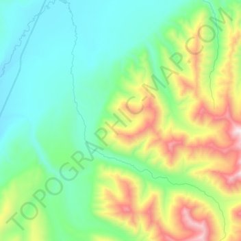 Топографическая карта Бакенинг, высота, рельеф
