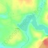 Топографическая карта Пенеснарь, высота, рельеф