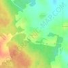 Топографическая карта Решетниково, высота, рельеф