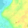 Топографическая карта Лесное, высота, рельеф