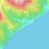 Топографическая карта Семидворье, высота, рельеф