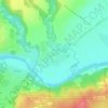 Топографическая карта Устье, высота, рельеф