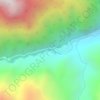 Топографическая карта 海螺沟, высота, рельеф