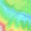 Топографическая карта Земо Млета, высота, рельеф