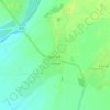 Топографическая карта Улугбек, высота, рельеф