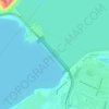 Топографическая карта Саратовская ГЭС, высота, рельеф
