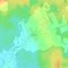 Топографическая карта Коростелёво, высота, рельеф