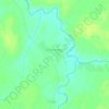 Топографическая карта Большой Кусеряк, высота, рельеф