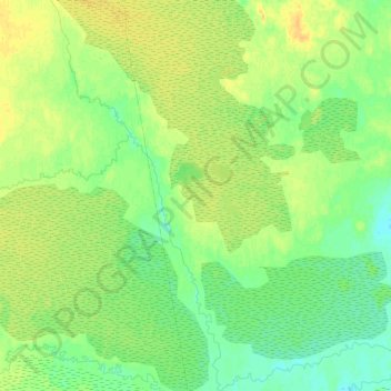 Топографическая карта Шанда, высота, рельеф