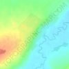 Топографическая карта Аносово, высота, рельеф