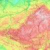 Топографическая карта Ardennen, высота, рельеф