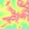 Топографическая карта Кокойрок, высота, рельеф