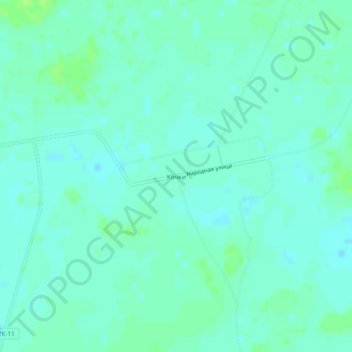 Топографическая карта Кочки, высота, рельеф