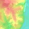 Топографическая карта Шевырталово, высота, рельеф