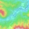 Топографическая карта 鬼怒川, высота, рельеф