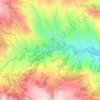 Топографическая карта Горс, высота, рельеф