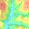 Топографическая карта Бухарино, высота, рельеф