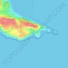 Топографическая карта Limeslade Beach, высота, рельеф
