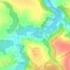 Топографическая карта Ястребово, высота, рельеф